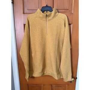 Men's VRST Recharge Lunar 1/4 Zip Palomino Gold Heather Size Large NWT UPF 50+